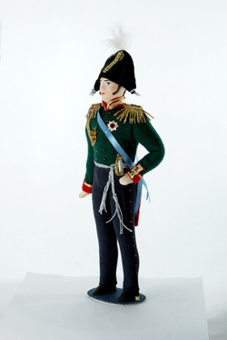 Кукла интерьерная. Пехотный генерал. Военный костюм. 1812 г. Россия