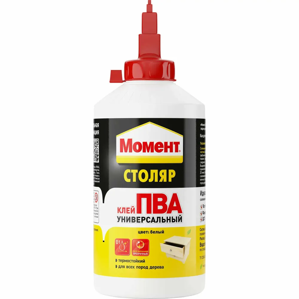 Клей МОМЕНТ СТОЛЯР ПВА-УНИВЕРСАЛЬНЫЙ  750г.