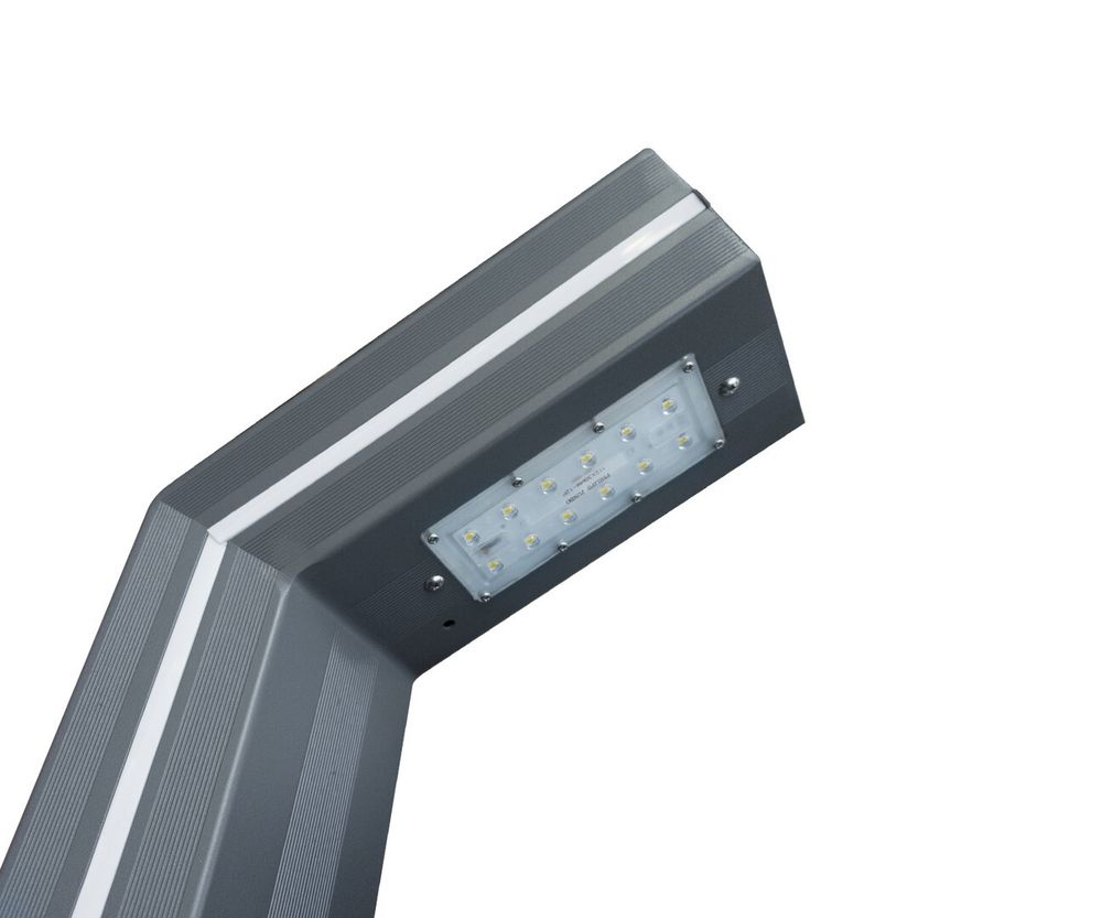 Светильник уличный Такоми серый 220V w15*7,5 h80 Led 10W (4000K) Декоративная подсветка розовая.