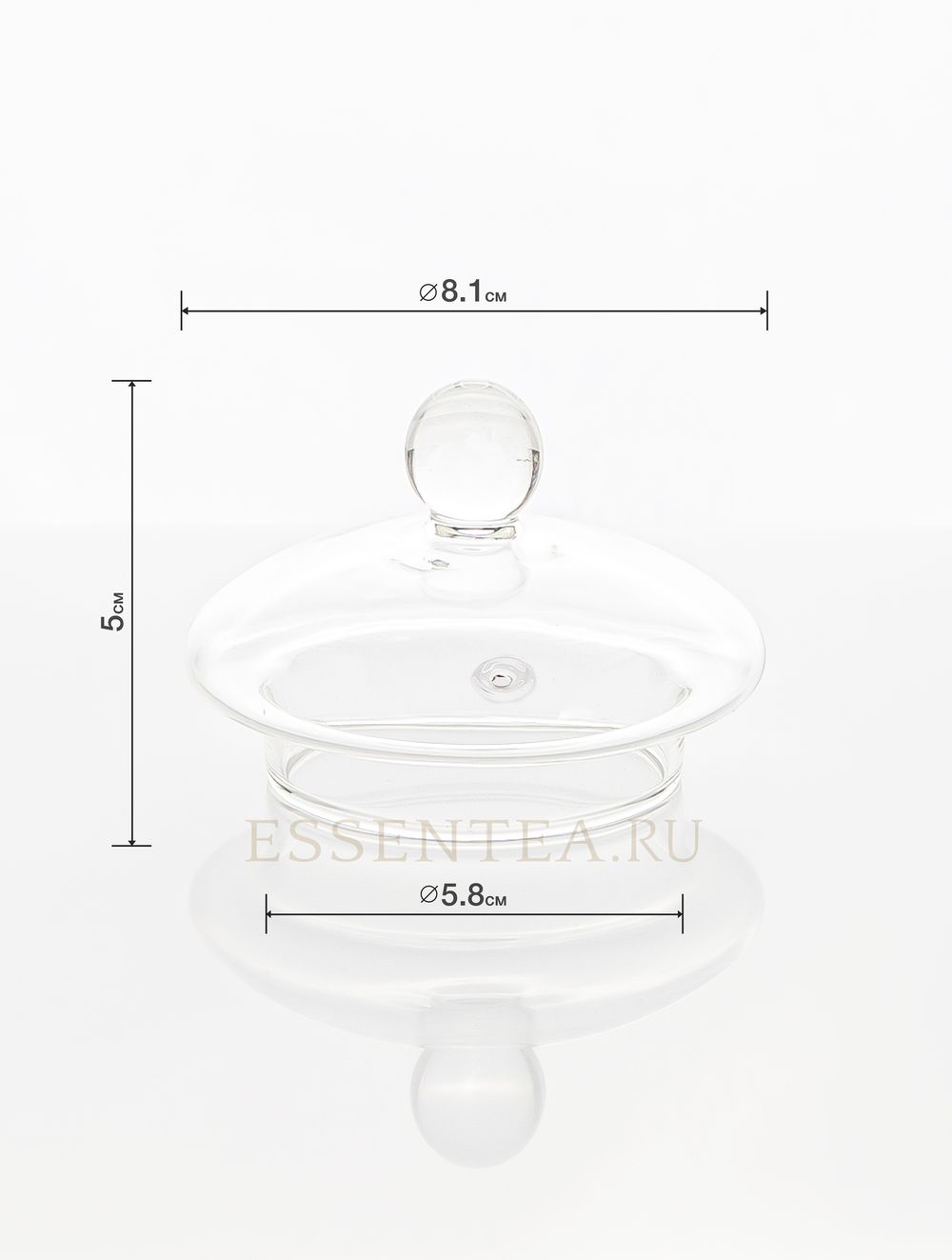 Крышка стеклянная для чайника 1000 мл/1200 мл (размер L ) серии "Танг пу"