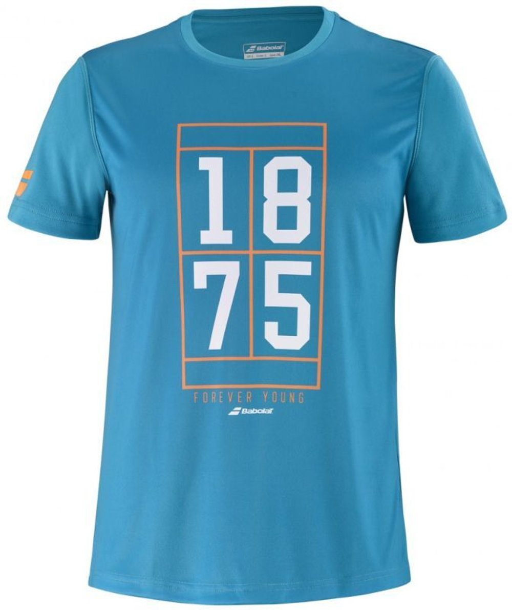 Футболка для мальчика теннисная Babolat Exercise Graphic Tee B - caneel bay