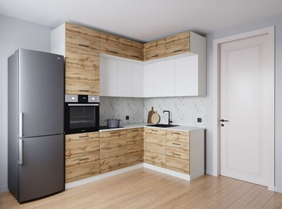 Кухонный гарнитур угловой Лада 2200х1700 столешница 26мм