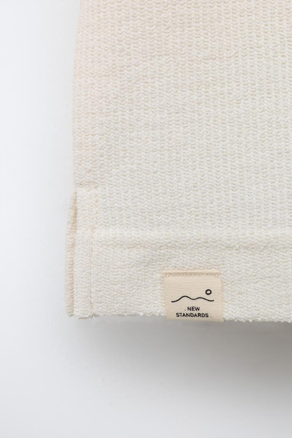 ZARA РУБАШКА С ОТЛОЖНЫМ ВОРОТНИКОМ, ЭКРЮ