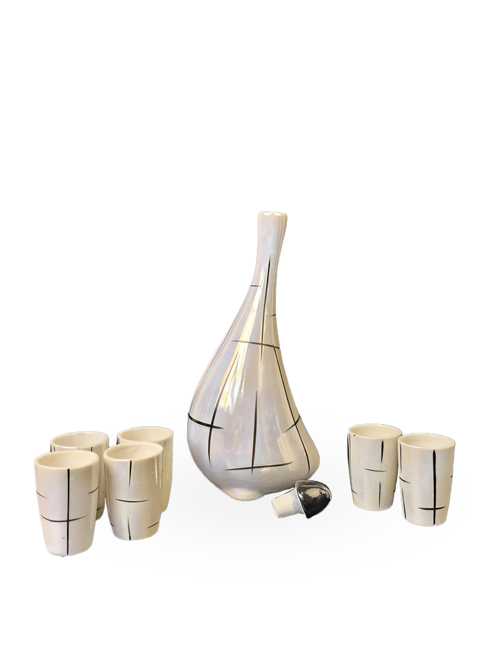 Штоф (Графин) "Гусыня" и 6 стопок (МФЗ)