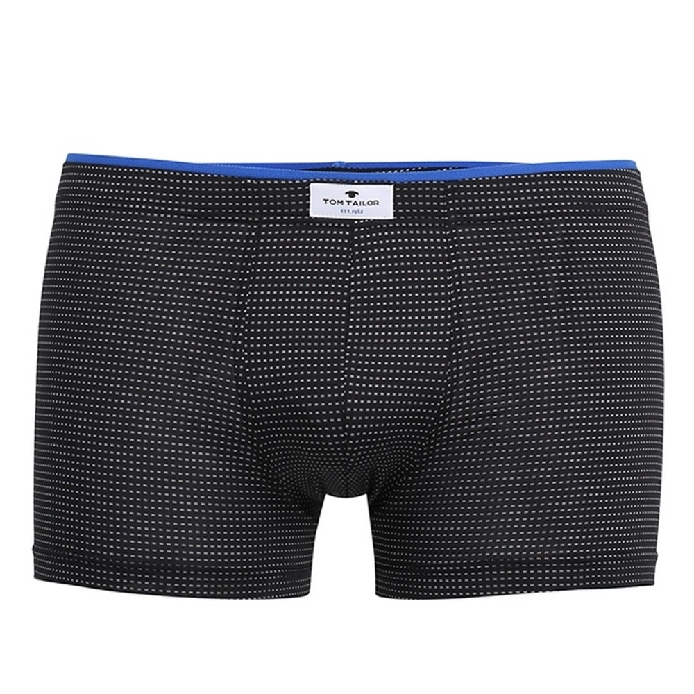 Мужские трусы боксеры черные в клетку Tom Tailor 070253/1203 9729