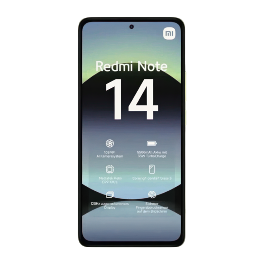 Смартфон Xiaomi Redmi Note 14 4G NFC 8 ГБ + 128 ГБ (Лаймовый | Lime Green) (версия Global)