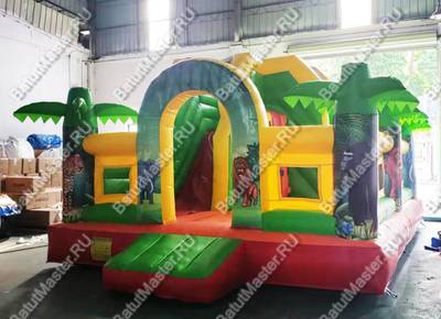 Коммерческий надувной батут "Сафари джунгли" 5,5*4,5*3,5 м