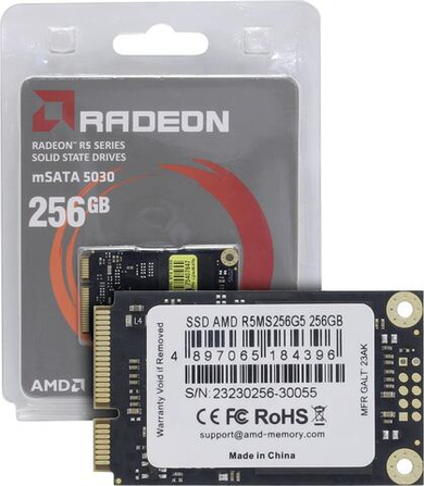 SSD диск SSD 256 Gb mSATA AMD Radeon R5 <R5MS256G5>