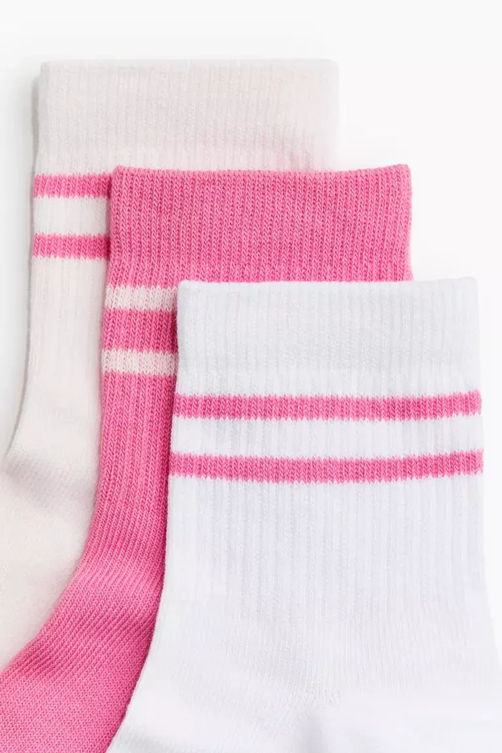 H&M Набор из трех пар спортивных носков, розовый