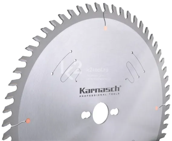 Диск пильный для форматно-раскроечных станков, положительный зуб Karnasch 160×2,8/1,8×20/16 мм, Z=38 HDF-P, арт. 11.1600.160.010