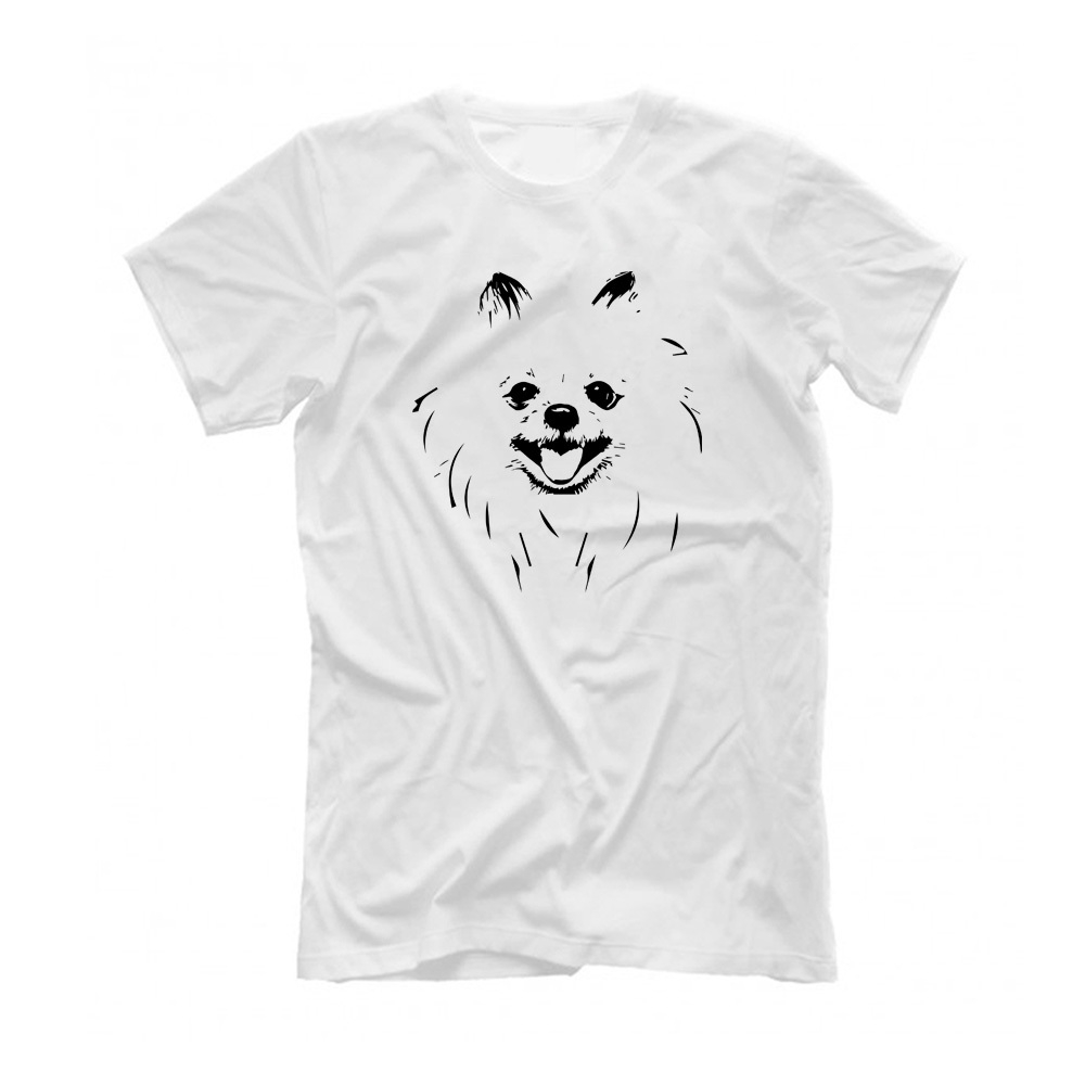 Футболка "Шпиц - портрет"