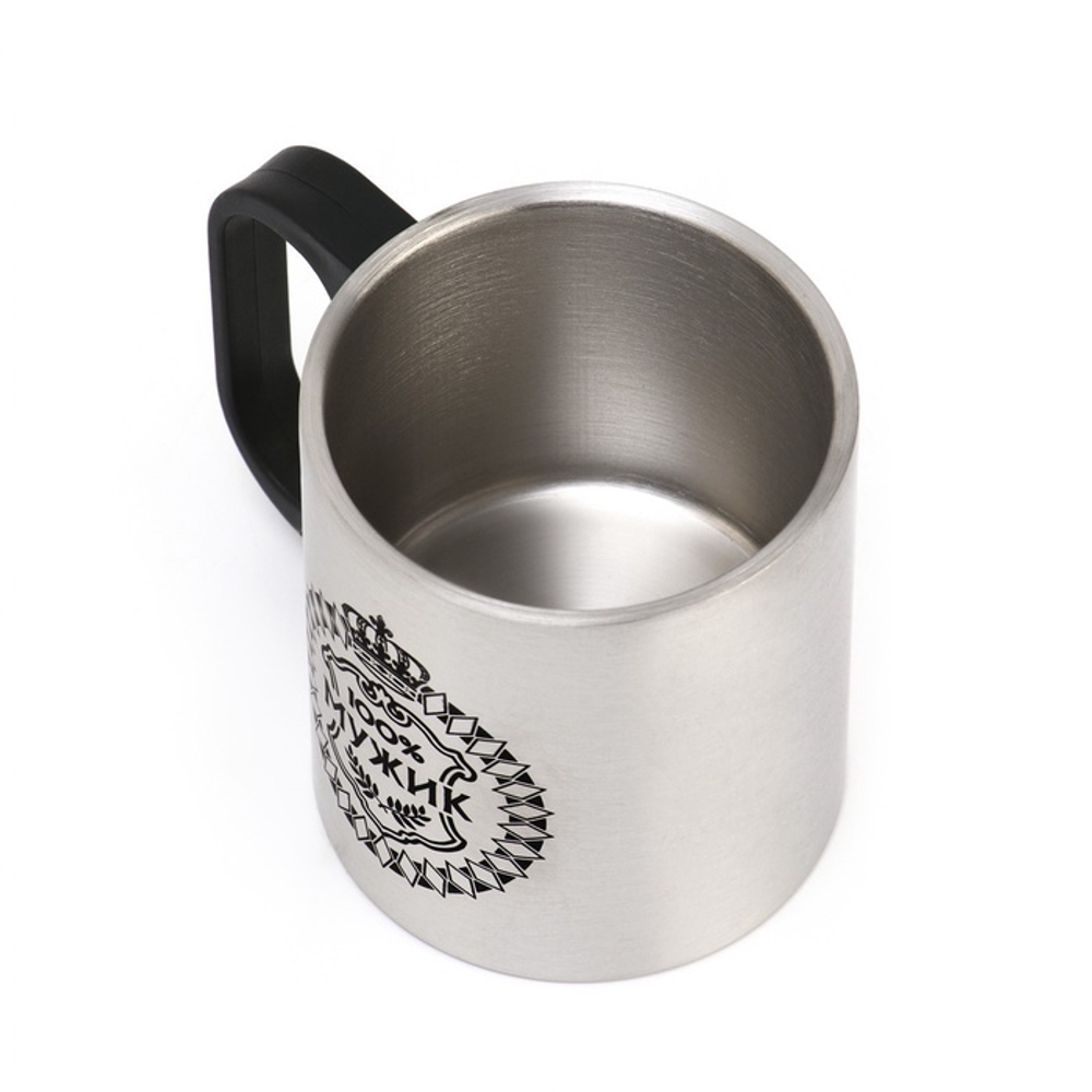 Кружка туристическая «100% Мужик», 180 мл, 7×9.5 см