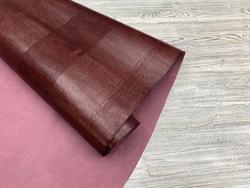 Lizard Mini Bordo (0,9-1,1 мм), цв. Бордо, натуральная кожа