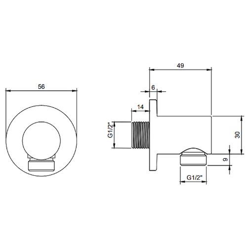 Шланговое подключение Villeroy&Boch TVC000456000K5 Черное матовое