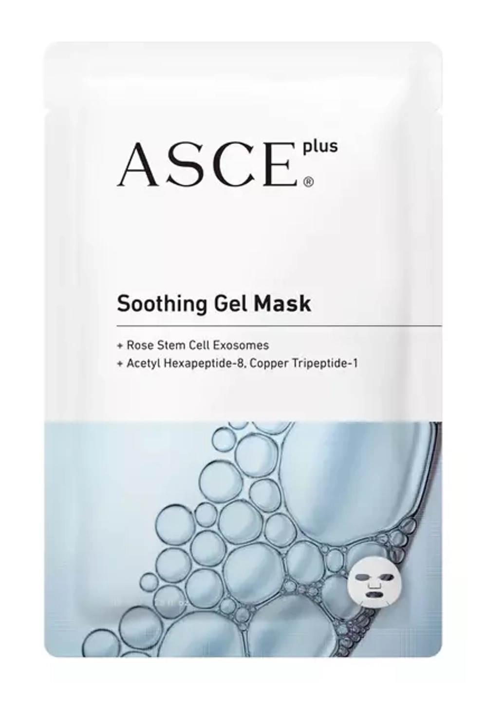 ASCE+ Soothing gel mask - Успокаивающая гелевая маска с экзосомами, 3 штуки