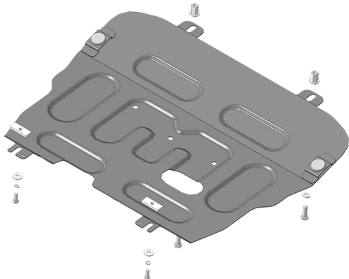 Защита стальная 2 мм двигателя и кпп для Opel Meriva, Corsa C, Combo Motodor.71502