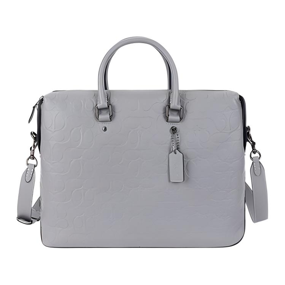 COACH Gotham Leather Briefcase Large Men"s Heather Gray