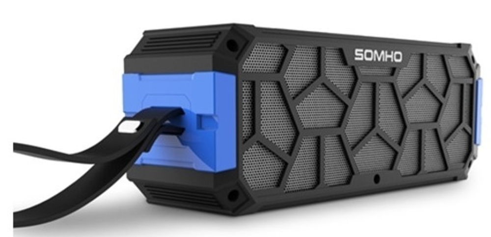 Колонка Bluetooth SOMHO S308 Black-Blue
