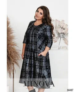 Платье 386-1-черный Minova