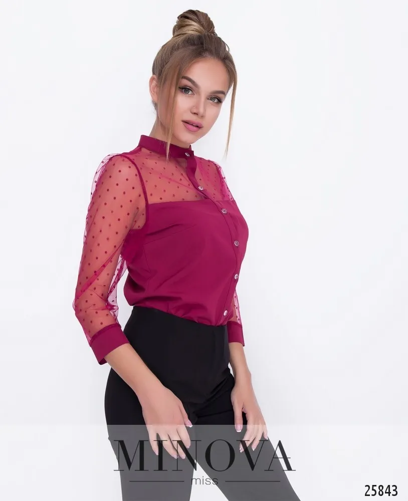 Блуза 1095-марсала Minova