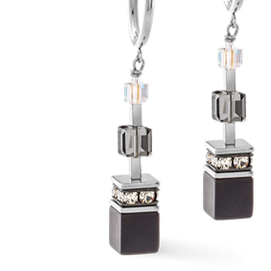 Серьги Coeur de Lion Black-Silver 3039/21-1317