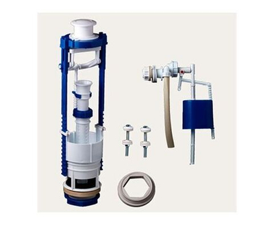 Арматура для бачка РБМ Кнопочная, с боковой подводкой, универсальная, хром (АС-16.1М )