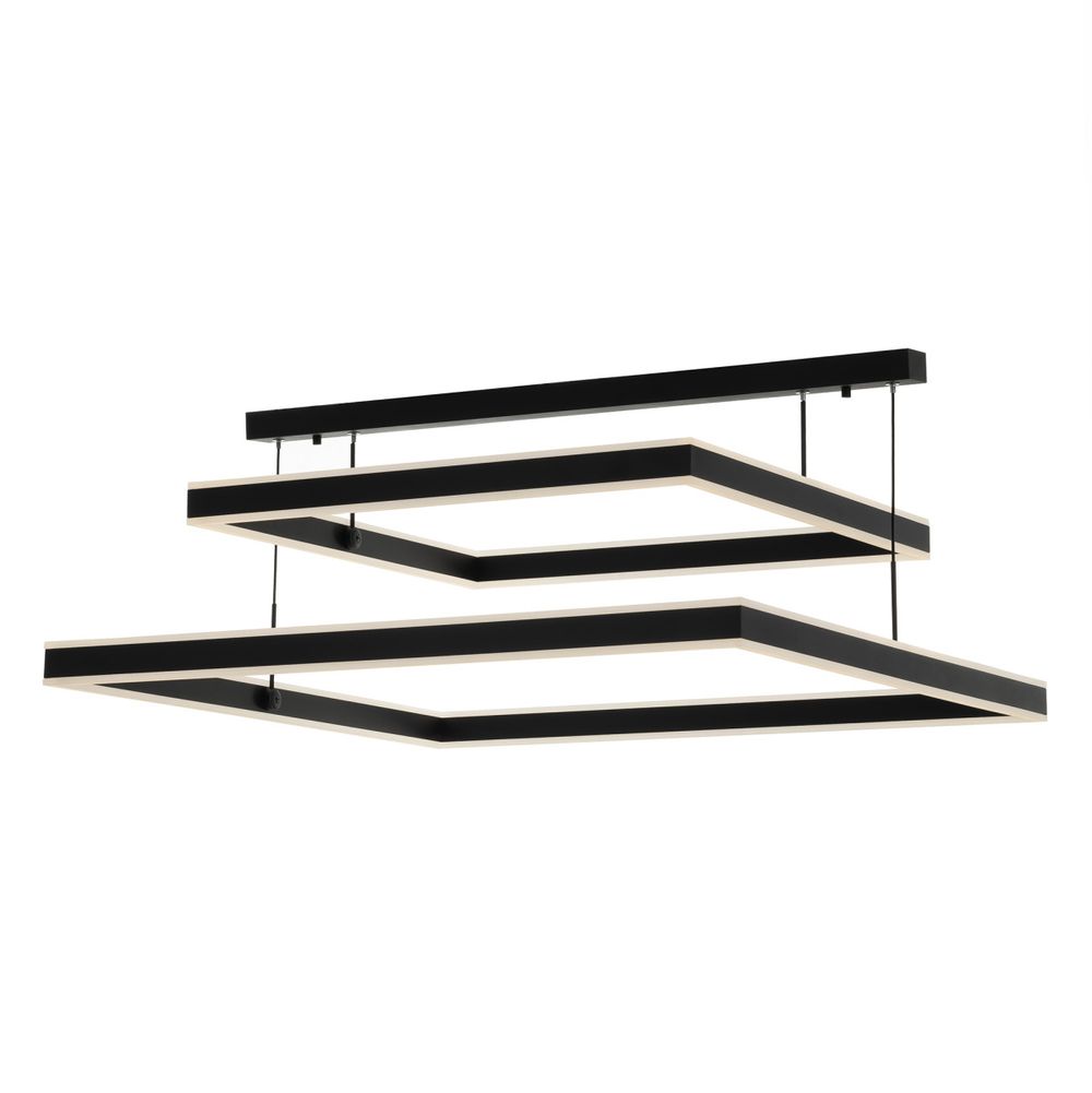 Citilux Дуэт CL719K211 LED Люстра подвесная с пультом Чёрная