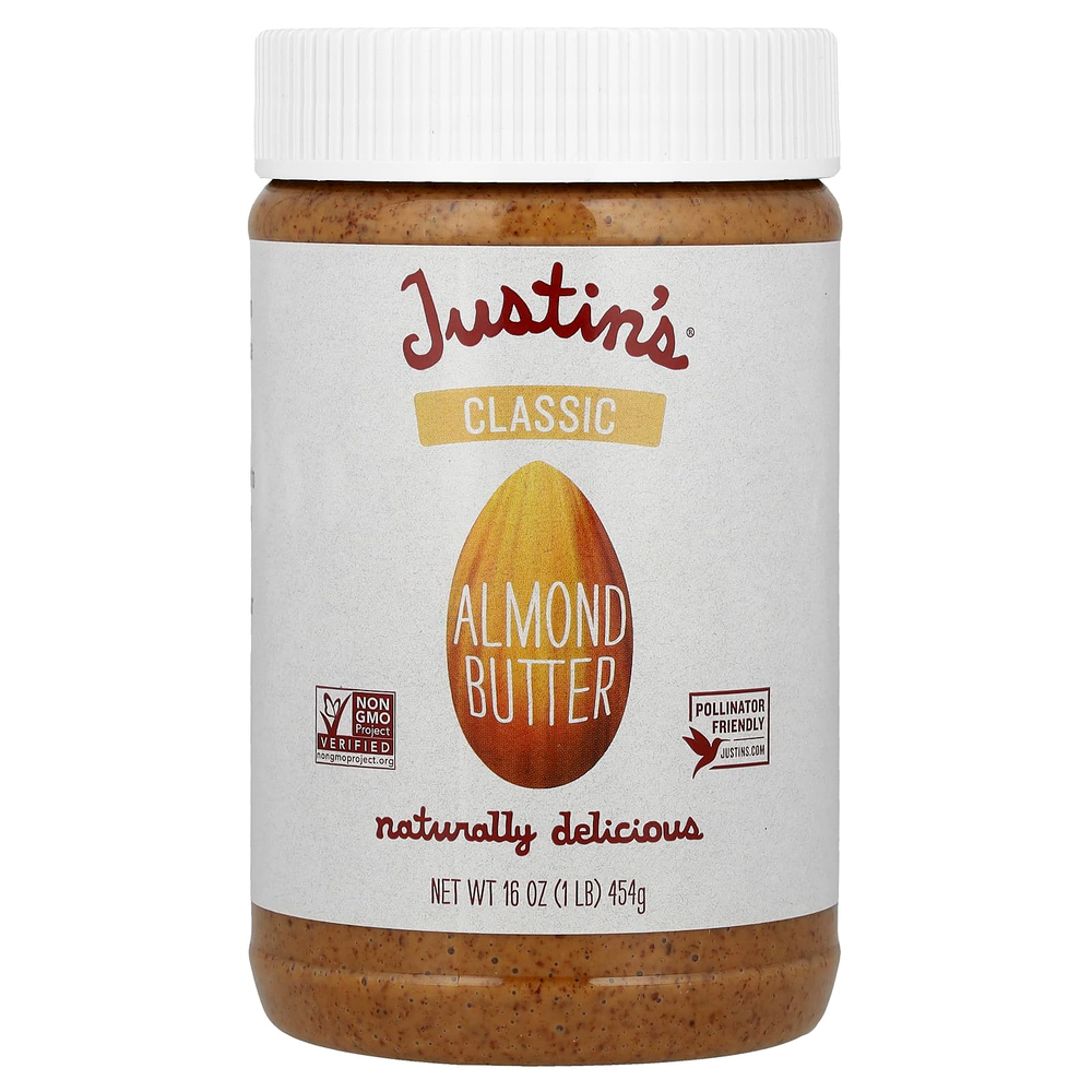 Justin's Nut Butter, Классическое миндальное масло, 454 г (16 унций)