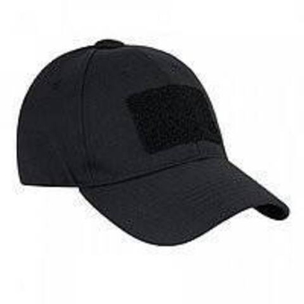 Бейсболка черная Rip-Stop с липучкой