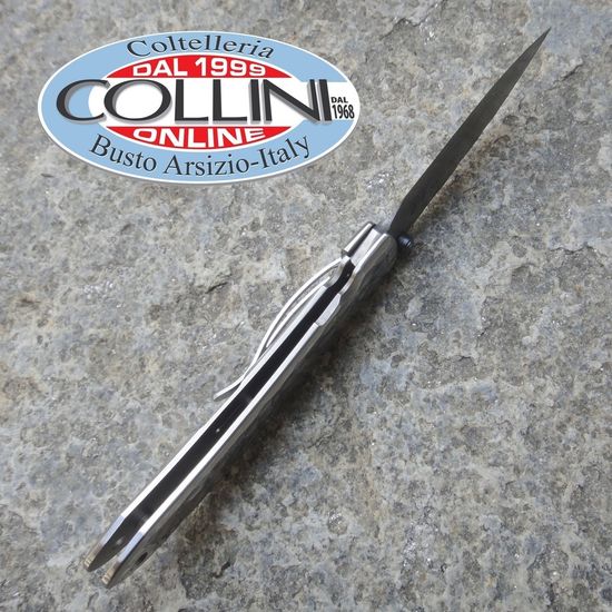 Складной нож Mcusta Damascus Blade Tsuchi Small MC-0113D c клинком из стали VG-10 San Mai (Laminated Stainlesss Damascus) рукоять Stainless Steel