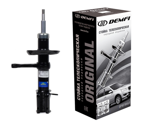 Стойка передняя ВАЗ 2170 Приора левая оригинал Демфи