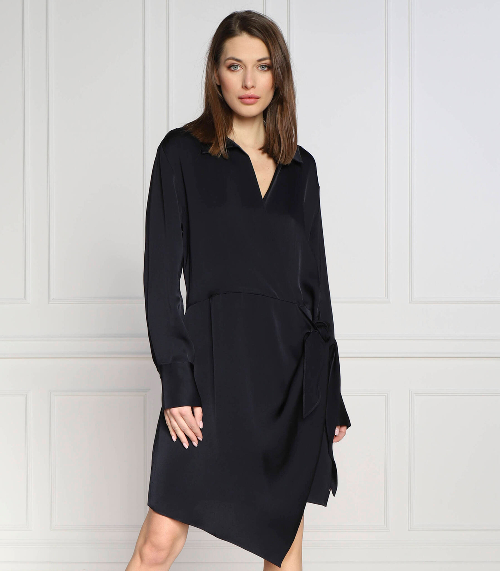 платье crepe knotted Tommy Hilfiger - темно-синий(WW0WW37325)