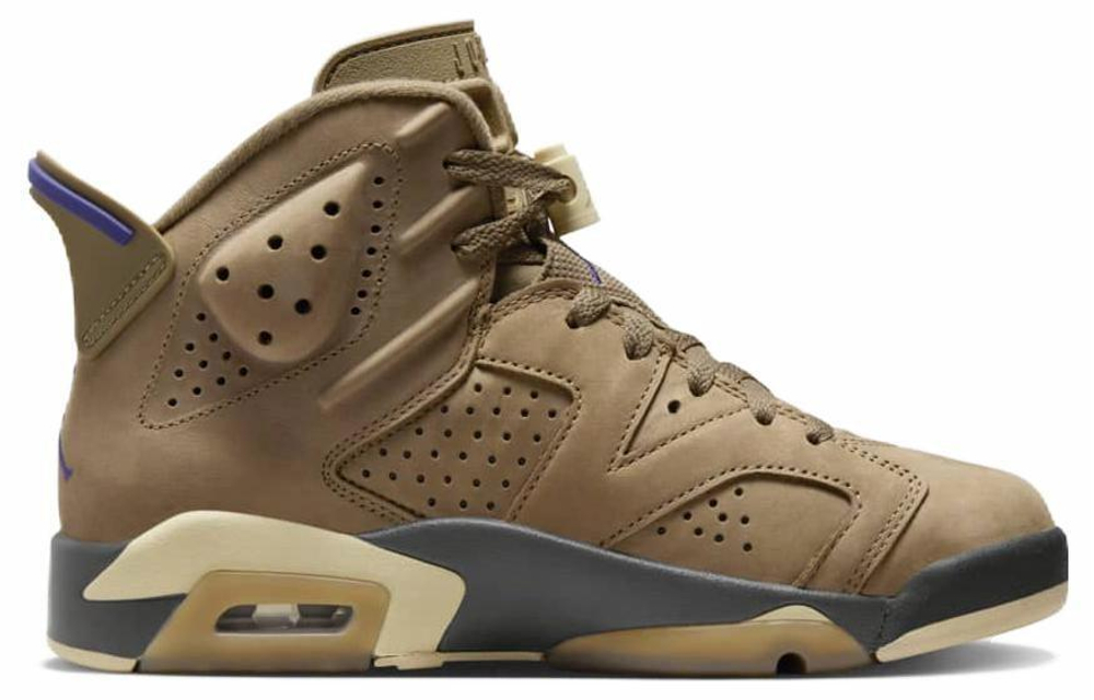 Кроссовки Jordan Air Jordan 6 Gore-Tex "Brown Kelp" (Женская размерная сетка)