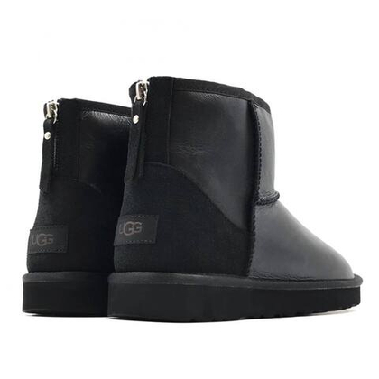 UGG Mens Classic Mini Zip Metallic Black