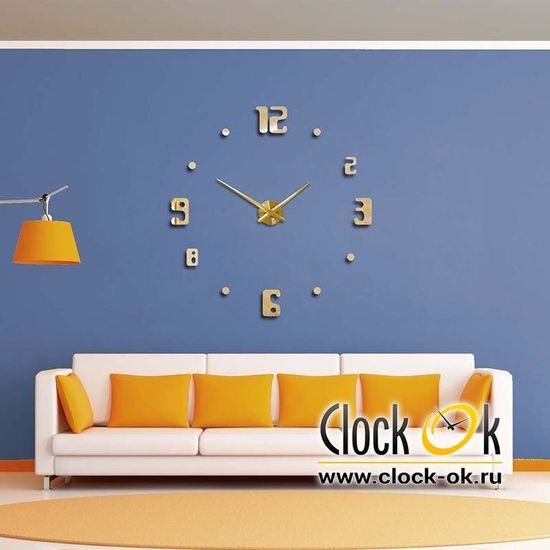 Настенные 3D часы Fashion