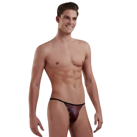 Мужские трусы стринги бордовые матовые Doreanse  SPACE ROSE 1326