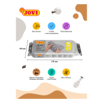 Паста для моделирования JOVI, отвердевающая, серый, 1кг, вакуумный пакет