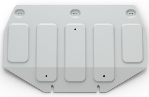 Защита картера Rival (часть 1) для Genesis G80 (V - 2.0) 4WD 2017-2020/Genesis G90 (V - 3.3) 4WD 2016-2019 2018-н.в./Hyundai Genesis II (V - 3.0; 3.8) 4WD 2014-2017, штампованная, алюминий 4 мм, с крепежом, 333.2353.1