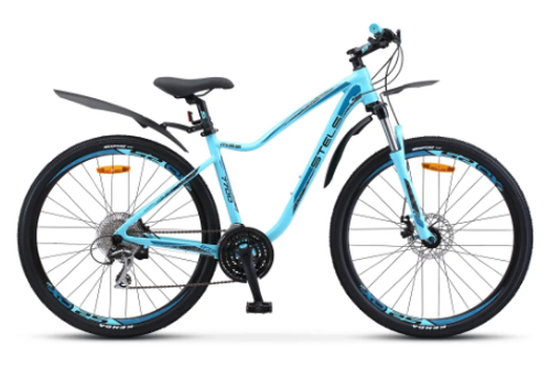 Велосипед горный женский Stels Miss-7700 MD V010 бирюзовый колеса 27.5", рама 15,5"