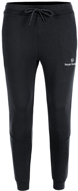 Мужские теннисные штаны Sergio Tacchini Bold 025 Fleece - черный/белый
