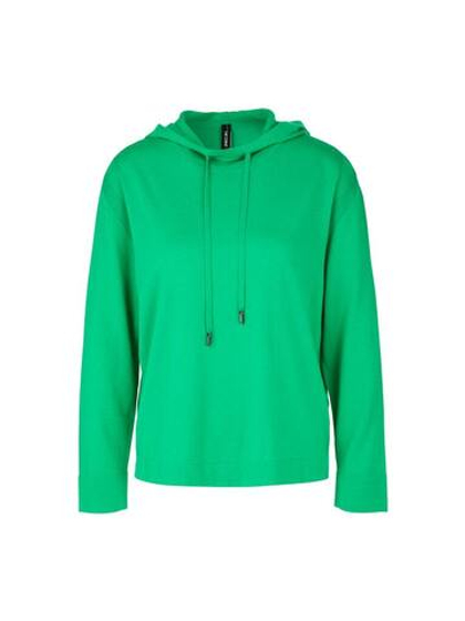 Marc Cain Свитшот с капюшоном из смеси шерсти и вискозы