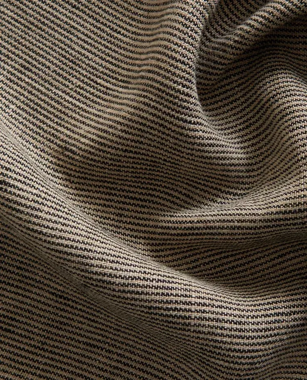 ZARA HOME ЛЬНЯНОЙ ПЛЕД С БАХРОМОЙ, СВЕТЛО-БЕЖЕВЫЙ