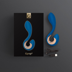 Gvibe Gpop2 - универсальный вибратор, 12.5х2.8 см. Синий
