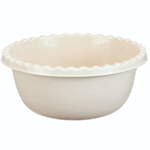 Миска 8л круглая, белый ротанг