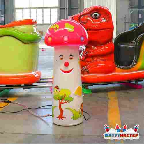 Аттракцион рельсовый для детей «ДиноОстров», 3 кабинки