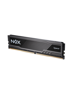 Apacer DDR4 16GB 3200MHz DIMM NOX Black Gaming Memory (PC4-25600) CL16 1.35V Intel XMP 2.0, Heat Sink (Retail) 1024*8 3 years (AH4U16G32C28YMBAA-1)
