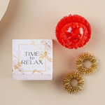 Массажный шарик и пружинки для пальцев су-джок (Цвет: не задано)