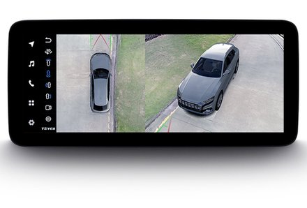 Магнитола для BMW 2-серии F22 2014-2017 (NBT) - Teyes LUX ONE 360 монитор 12.3" 2K QLED на Android 10, 6/128Гб, CarPlay, 4G SIM-слот, 4 камеры в комплекте
