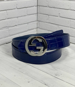 Ремень Gucci из кожи крокодила