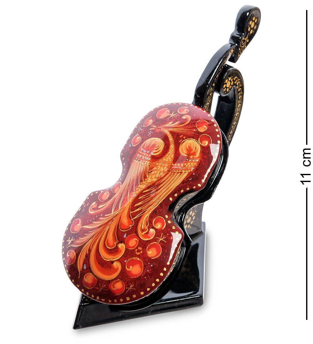 Народные промыслы ШК-30/ 94 Шкатулка «Скрипка-Жар-птица»